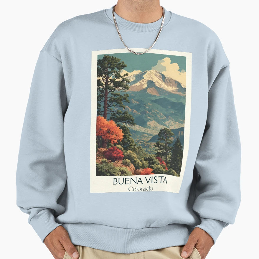 Buena Vista Colorado Collegiate Sweatshirt - Fun Novelty Design Men Women - T-Shirt, Sweatshirt, Hoodie