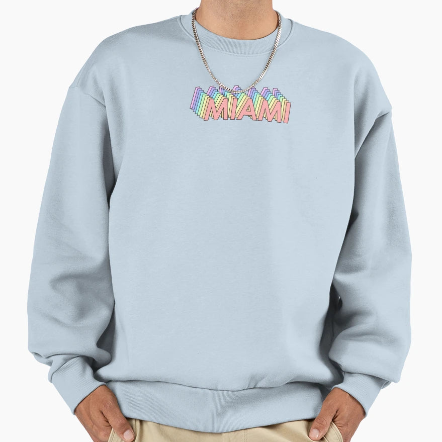 Miami Sweatshirt - Aesthetic Graphic Unisex - T-Shirt, Sweatshirt, Hoodie