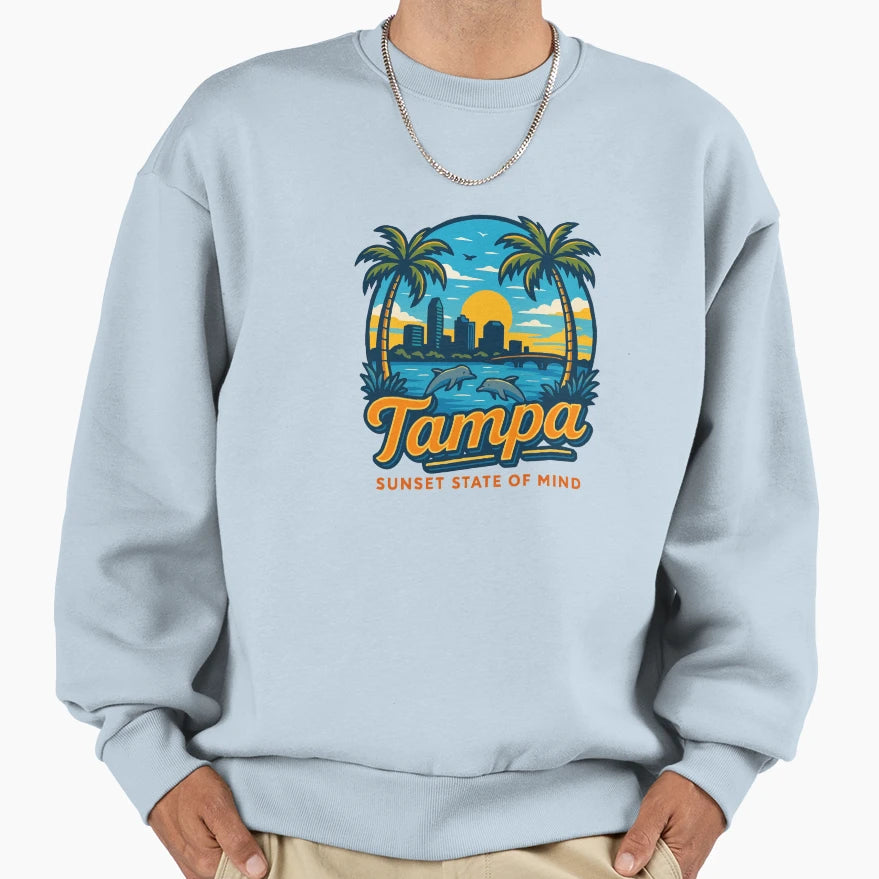 Tampa Florida Sweatshirt - Trendy Graphic for Adults - T-Shirt, Sweatshirt, Hoodie