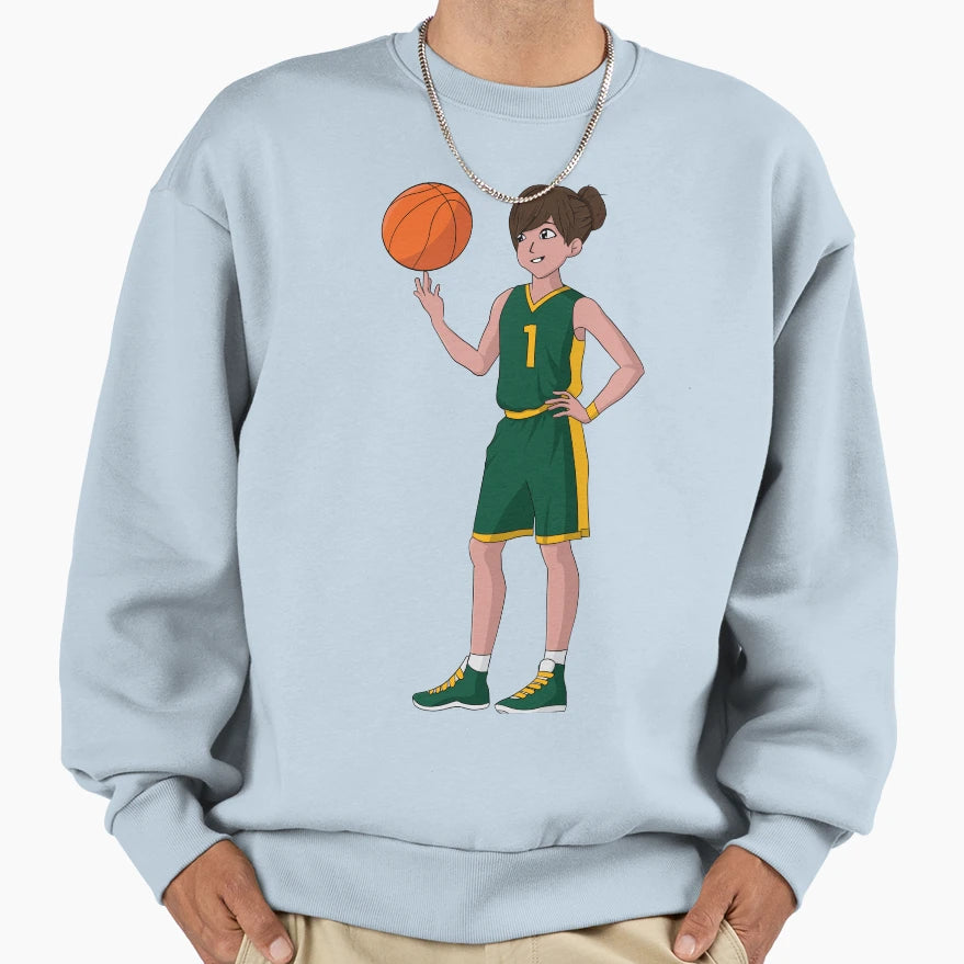 Basketball Ball Spinning Sweatshirt - Trendy Graphic Unisex - T-Shirt, Sweatshirt, Hoodie
