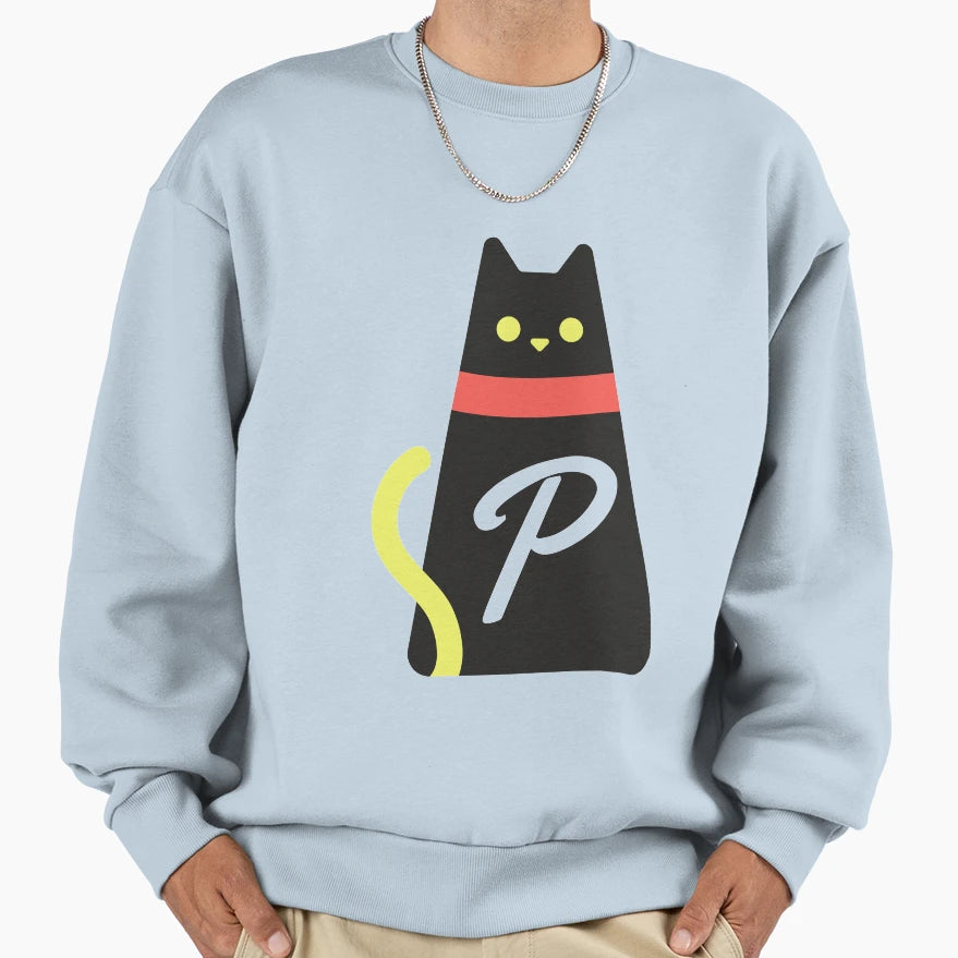 Alphabet Initial Letter P And Sweatshirt - Aesthetic Graphic Men Women - T-Shirt, Sweatshirt, Hoodie