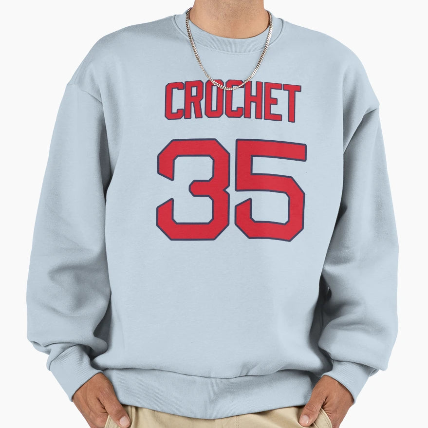 Garrett Crochet 35 Red Sox Sweatshirt - Casual Everyday Wear Men Women - T-Shirt, Sweatshirt, Hoodie