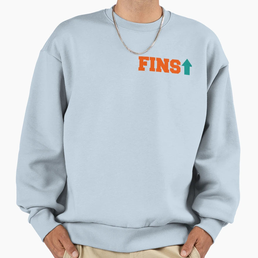 Fins Up Sweatshirt - Trendy Graphic Men Women - T-Shirt, Sweatshirt, Hoodie