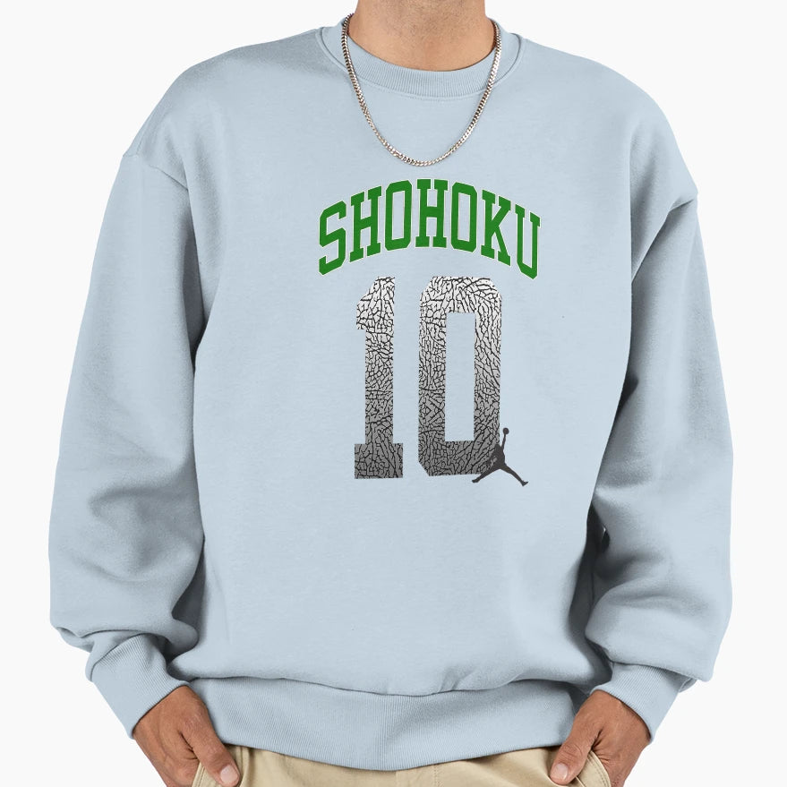 Hanamichi Sakuragi Shohoku Sweatshirt - Fun Novelty Design for Adults - T-Shirt, Sweatshirt, Hoodie