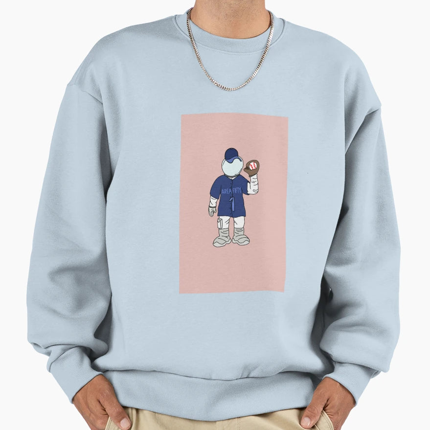 Area 51 Baseball Player Sweatshirt - Aesthetic Graphic for Adults - T-Shirt, Sweatshirt, Hoodie
