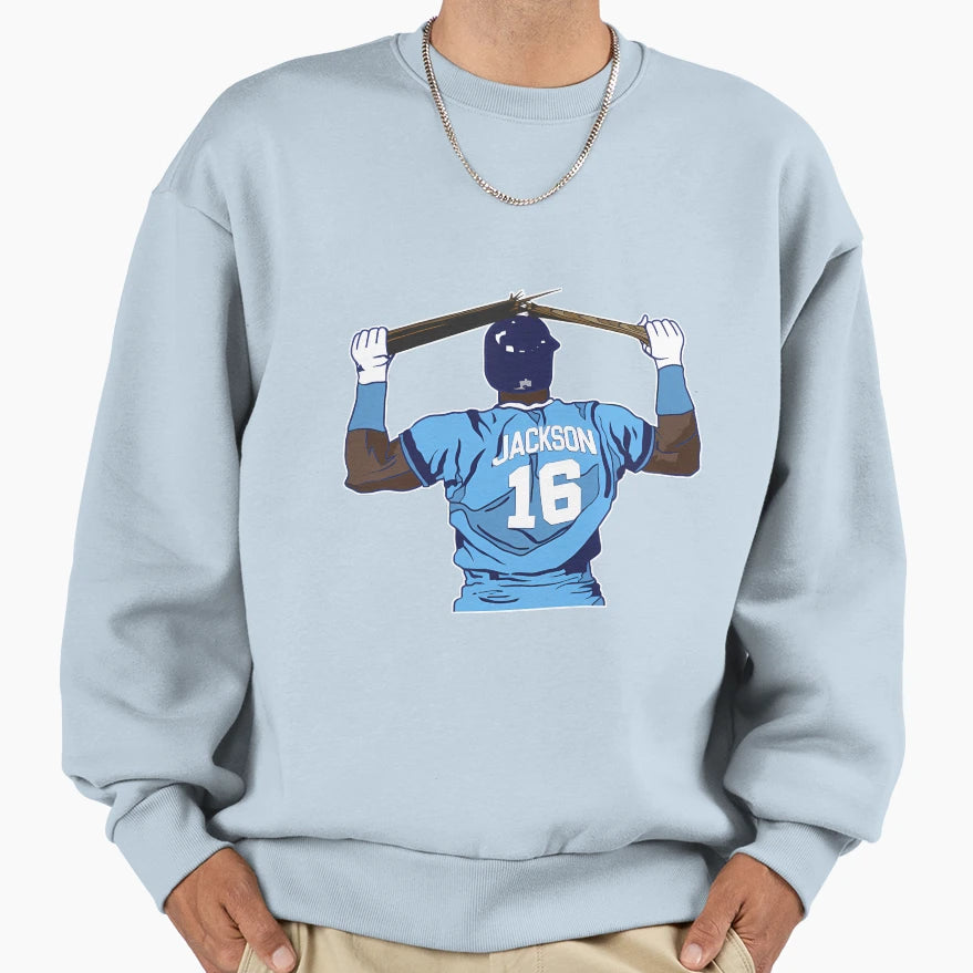 Bo Jackson Bat Break Sweatshirt - Trendy Graphic Men Women - T-Shirt, Sweatshirt, Hoodie