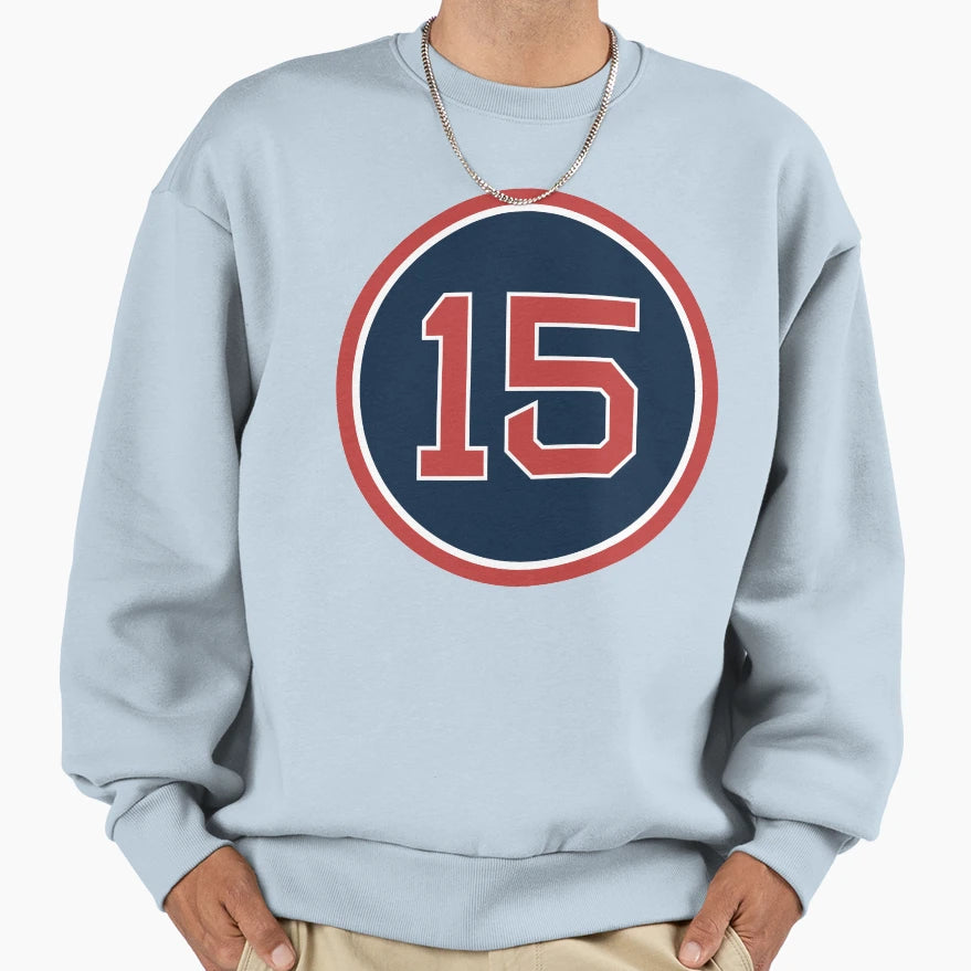 Dustin Pedroia 15 Jersey Number Sweatshirt - Casual Everyday Wear Unisex - T-Shirt, Sweatshirt, Hoodie
