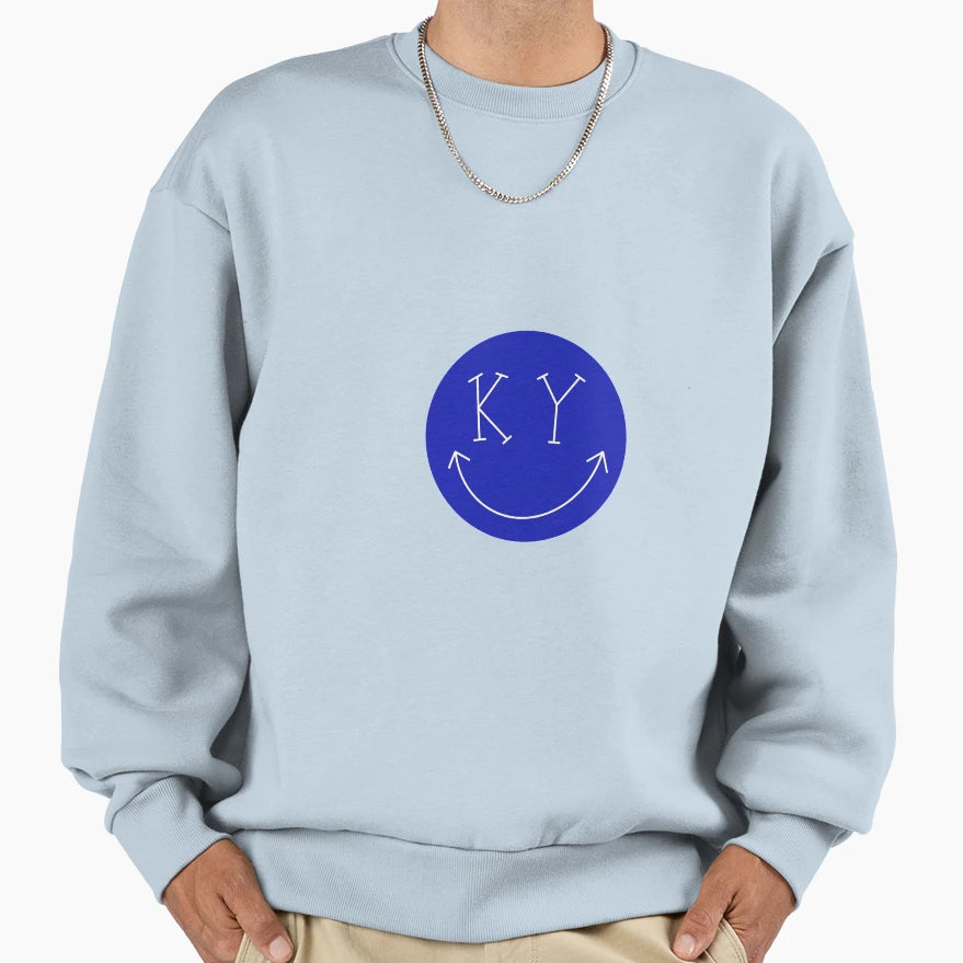 Ky Smiley Face Sweatshirt - Streetwear Style Unisex - T-Shirt, Sweatshirt, Hoodie