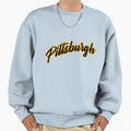 Pittsburgh Script Logo Sweatshirt - Fun Novelty Design Men Women - T-Shirt, Sweatshirt, Hoodie