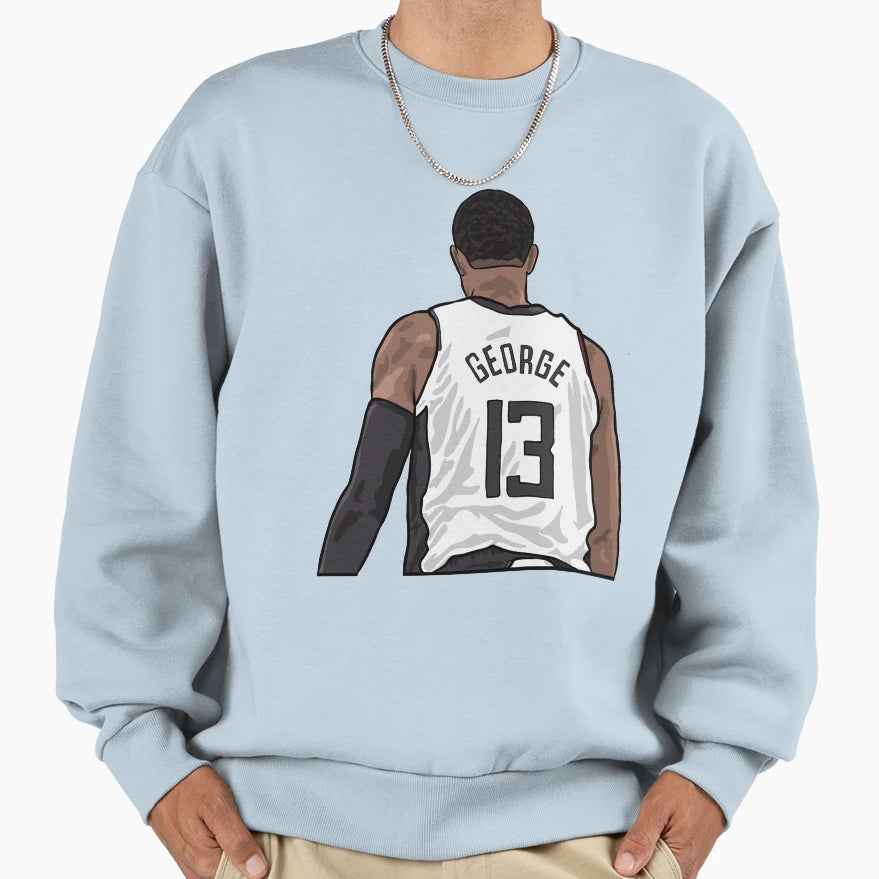 Paul George Back To Sweatshirt - Custom Art Print for Adults - T-Shirt, Sweatshirt, Hoodie
