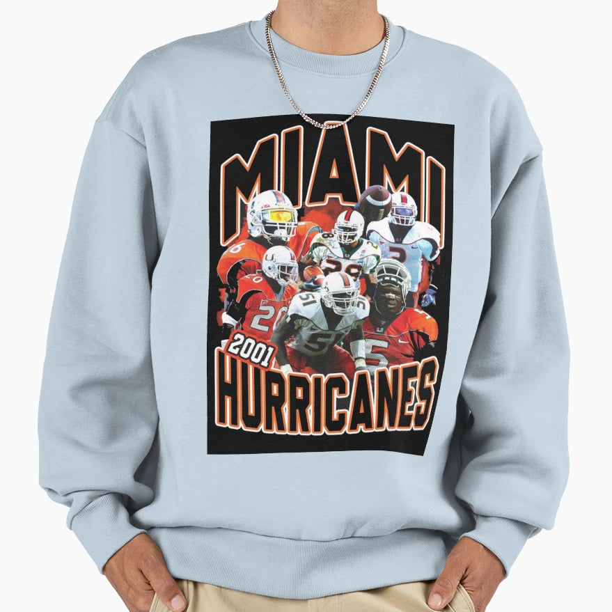 2001 Miami Championship Team Sweatshirt - Novelty Apparel for Adults - T-Shirt, Sweatshirt, Hoodie