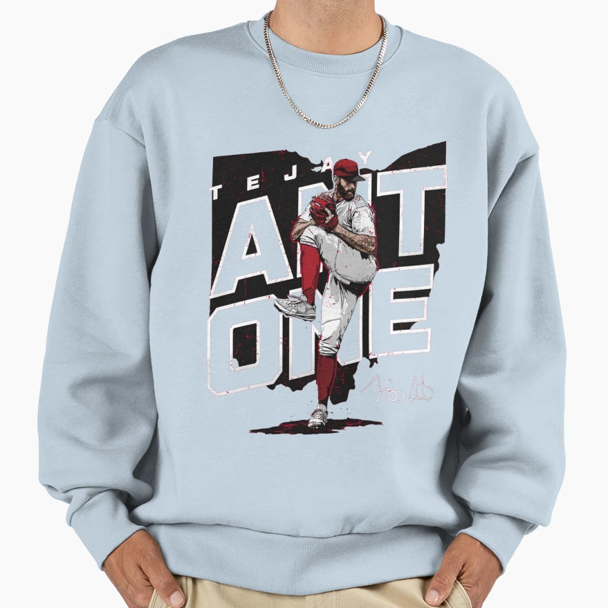 Tejay Antone Player Map Sweatshirt - Trendy Graphic Men Women - T-Shirt, Sweatshirt, Hoodie