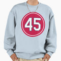 Bob Gibson 45 Jersey Number Sweatshirt - Custom Art Print for Adults - T-Shirt, Sweatshirt, Hoodie