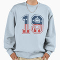 Number 19 Usa Sweatshirt - Custom Art Print for Adults - T-Shirt, Sweatshirt, Hoodie