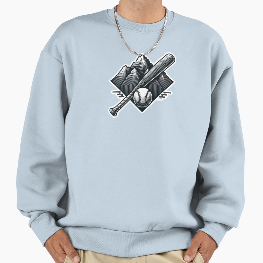 Rockies Mountain Bat Sweatshirt - Minimalist Print Unisex - T-Shirt, Sweatshirt, Hoodie