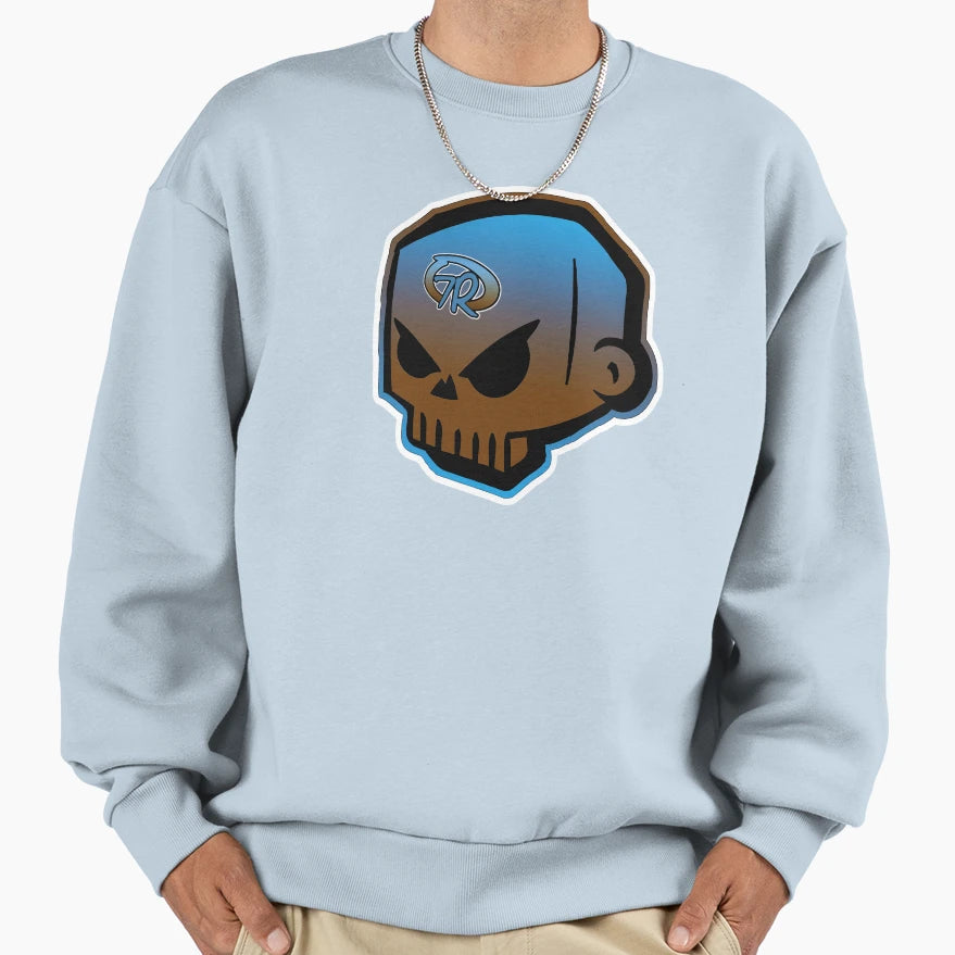 7Rock Skull B B Clear Sweatshirt - Fun Novelty Design Men Women - T-Shirt, Sweatshirt, Hoodie