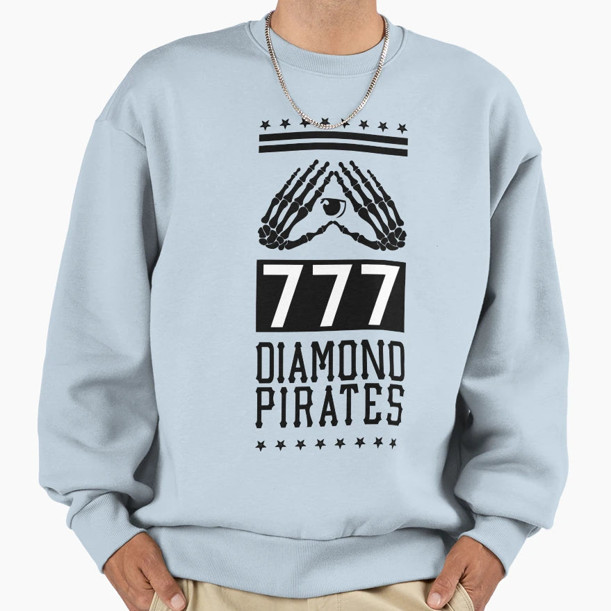 Diamond Pirates Illuminati Sweatshirt - Graphic Print Men Women - T-Shirt, Sweatshirt, Hoodie