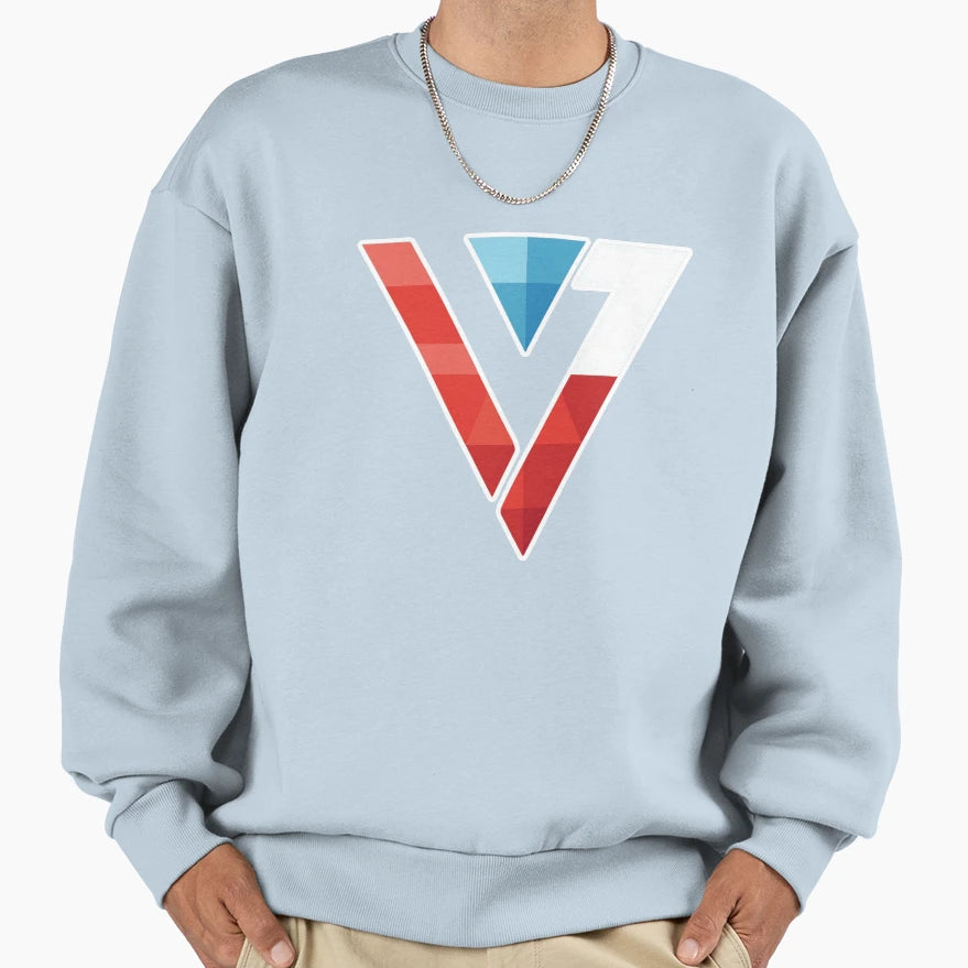 Seventeen Logo Fractal Red Sweatshirt - Casual Everyday Wear Men Women - T-Shirt, Sweatshirt, Hoodie