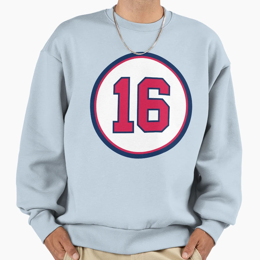 Travis Darnaud 16 Jersey Number Sweatshirt - Minimalist Print Unisex - T-Shirt, Sweatshirt, Hoodie