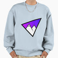 Mountains Purple Blue Gradient Sweatshirt - Fun Novelty Design Men Women - T-Shirt, Sweatshirt, Hoodie