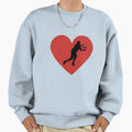 Disc Golf Heart Sweatshirt - Trendy Graphic Men Women - T-Shirt, Sweatshirt, Hoodie