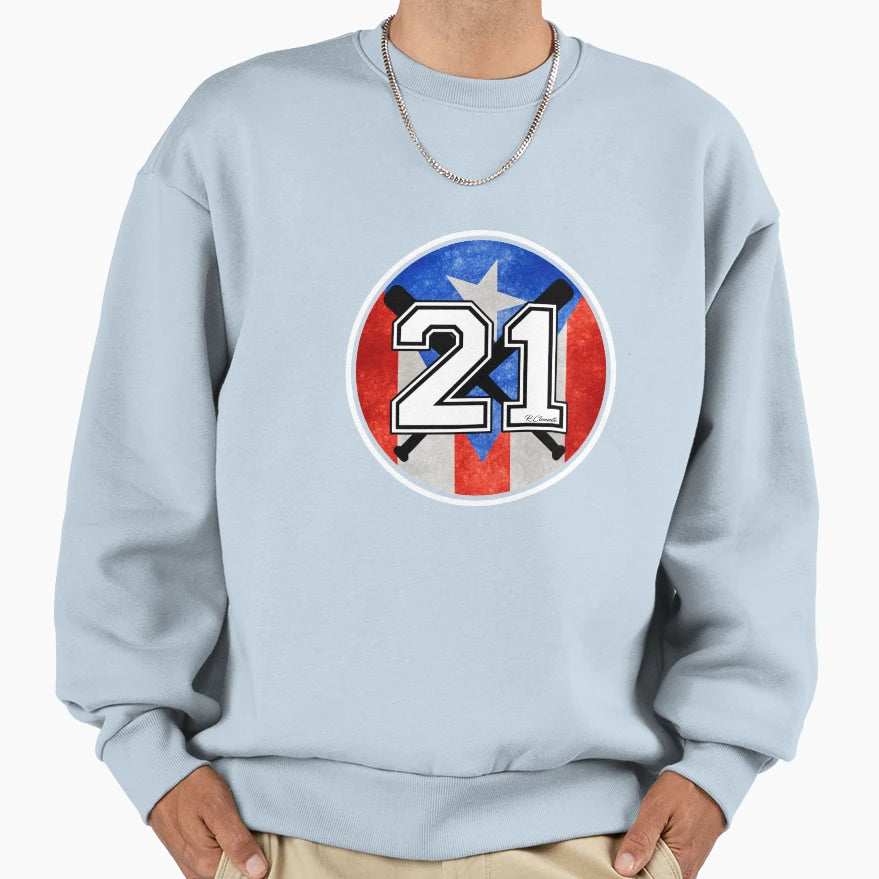 Puerto Rican Baseball Legend Number Sweatshirt - Unique Graphic Men Women - T-Shirt, Sweatshirt, Hoodie