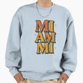 Miami Vibes Bold Typographic Sweatshirt - Trendy Graphic Men Women - T-Shirt, Sweatshirt, Hoodie