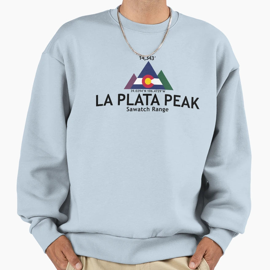 La Plata Peak Sweatshirt - Aesthetic Graphic for Adults - T-Shirt, Sweatshirt, Hoodie
