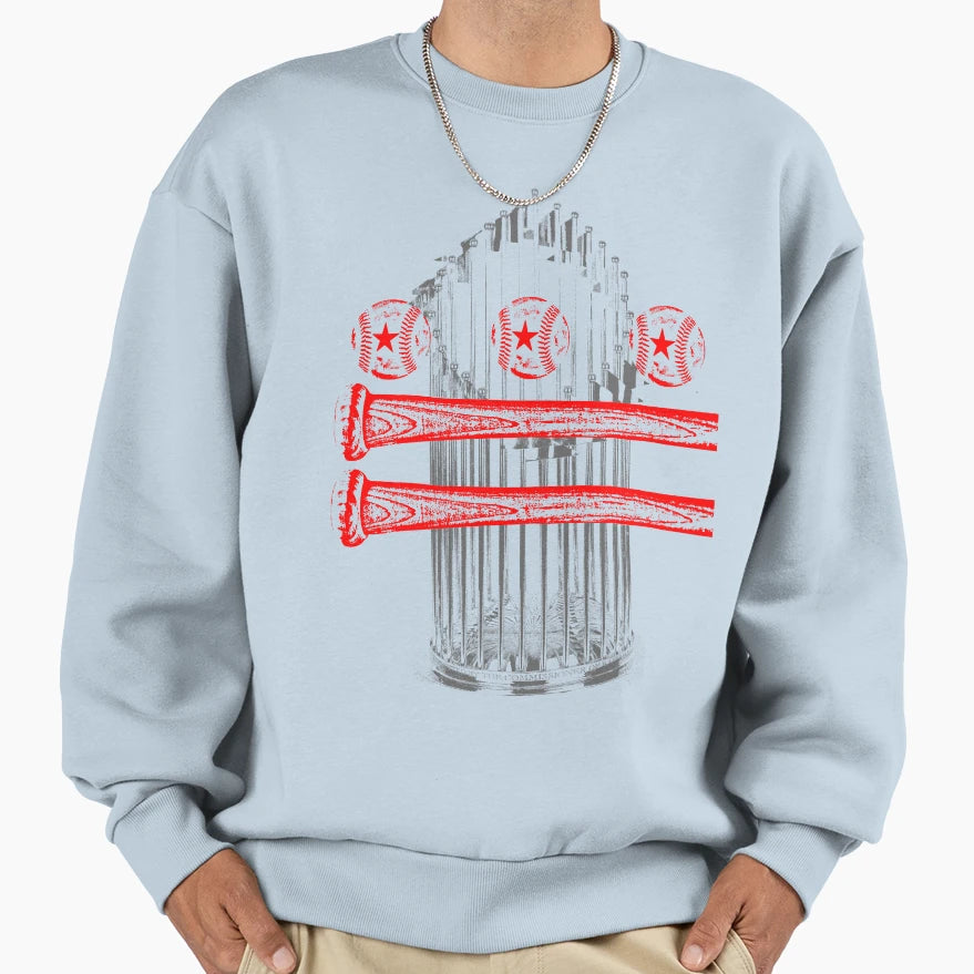 Dc Baseball W Ghost Trophy Sweatshirt - Unique Graphic Unisex - T-Shirt, Sweatshirt, Hoodie