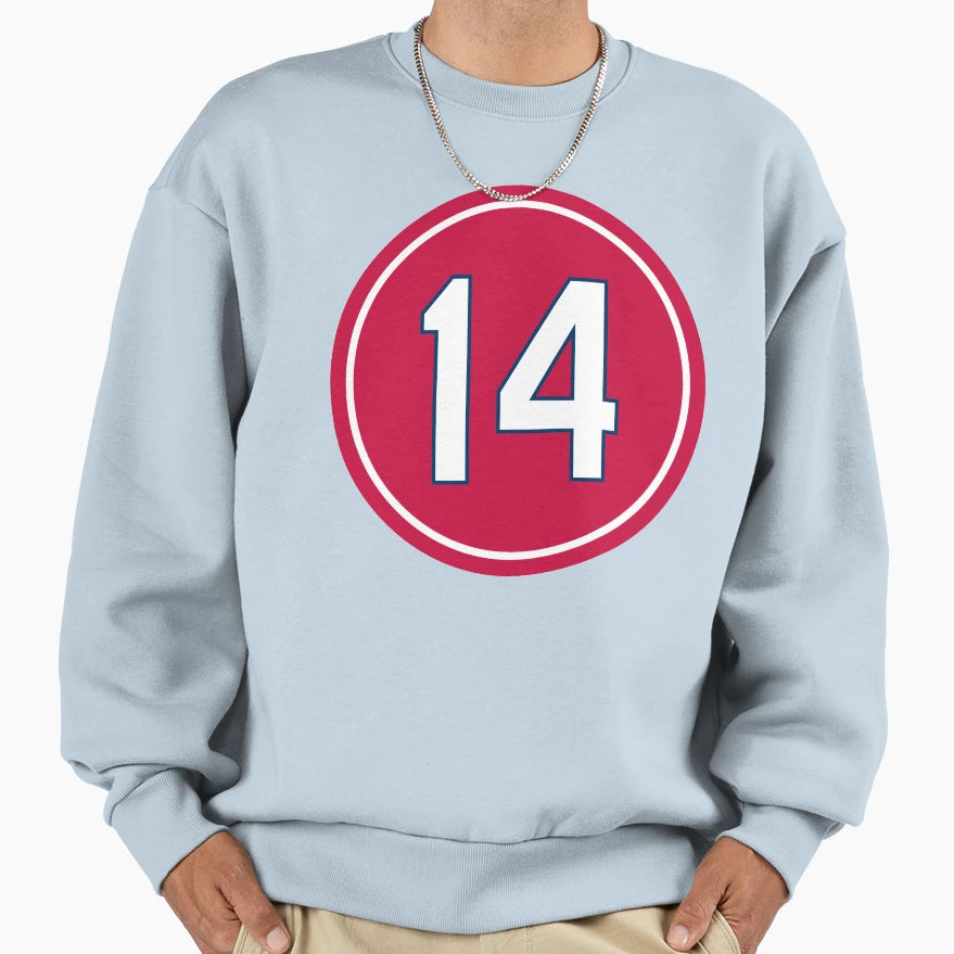 Ken Boyer 14 Jersey Number Sweatshirt - Fun Novelty Design for Adults - T-Shirt, Sweatshirt, Hoodie