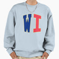 Wisconsin State Abbreviation Sweatshirt - Aesthetic Graphic Men Women - T-Shirt, Sweatshirt, Hoodie