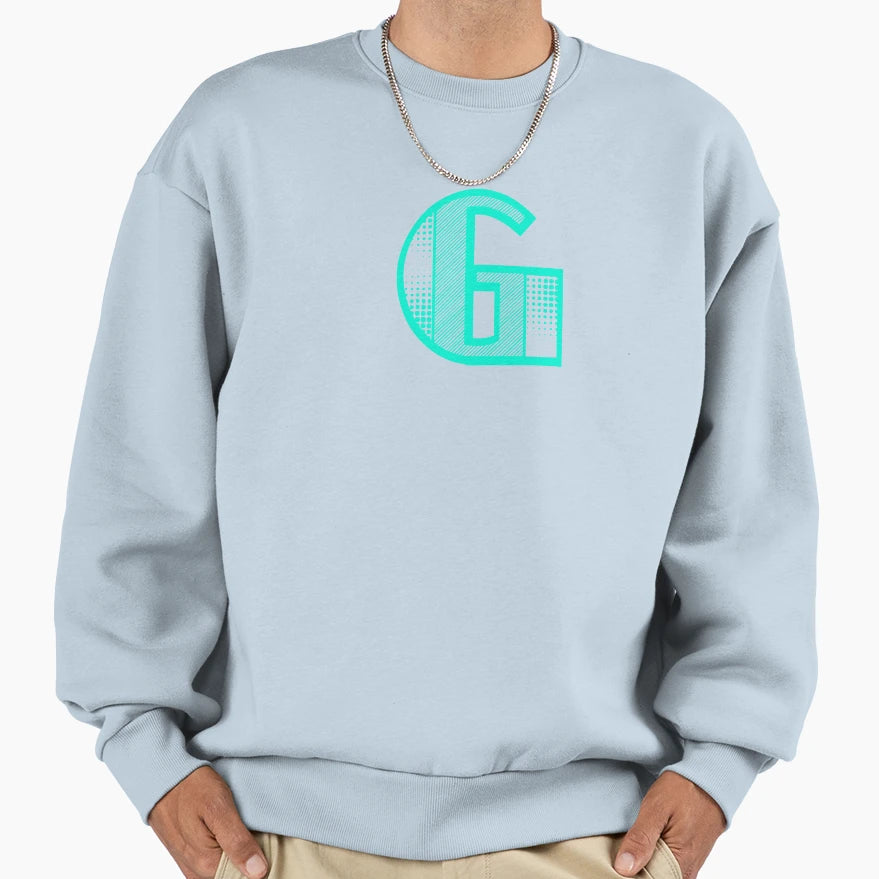 Modern Monogram Initial Letter G Sweatshirt - Novelty Apparel Unisex - T-Shirt, Sweatshirt, Hoodie