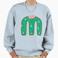 M Cactus Letter Sweatshirt - Fun Novelty Design for Adults - T-Shirt, Sweatshirt, Hoodie