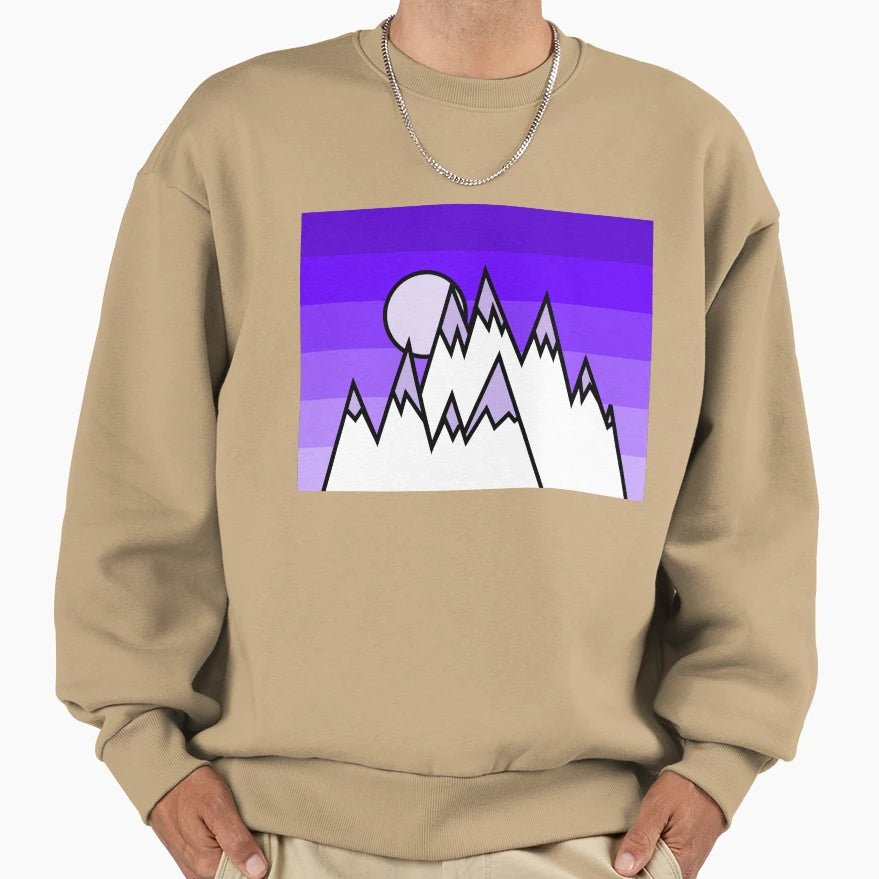 Purple Headed Mountains Sweatshirt - Unique Graphic Unisex - T-Shirt, Sweatshirt, Hoodie