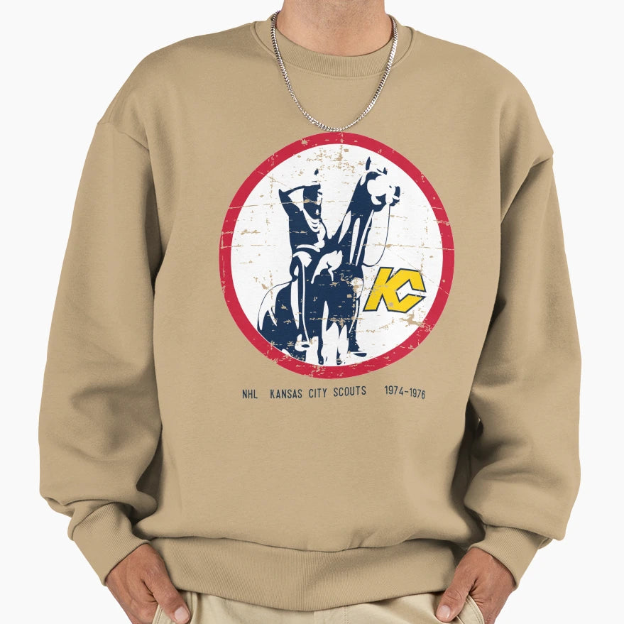 Kansas City Scouts Sweatshirt - Aesthetic Graphic for Adults - T-Shirt, Sweatshirt, Hoodie