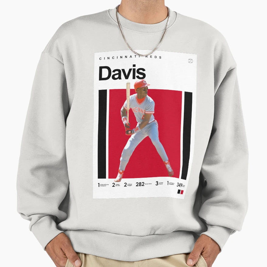 Player Eric Davis Sweatshirt - Unique Graphic Unisex - T-Shirt, Sweatshirt, Hoodie