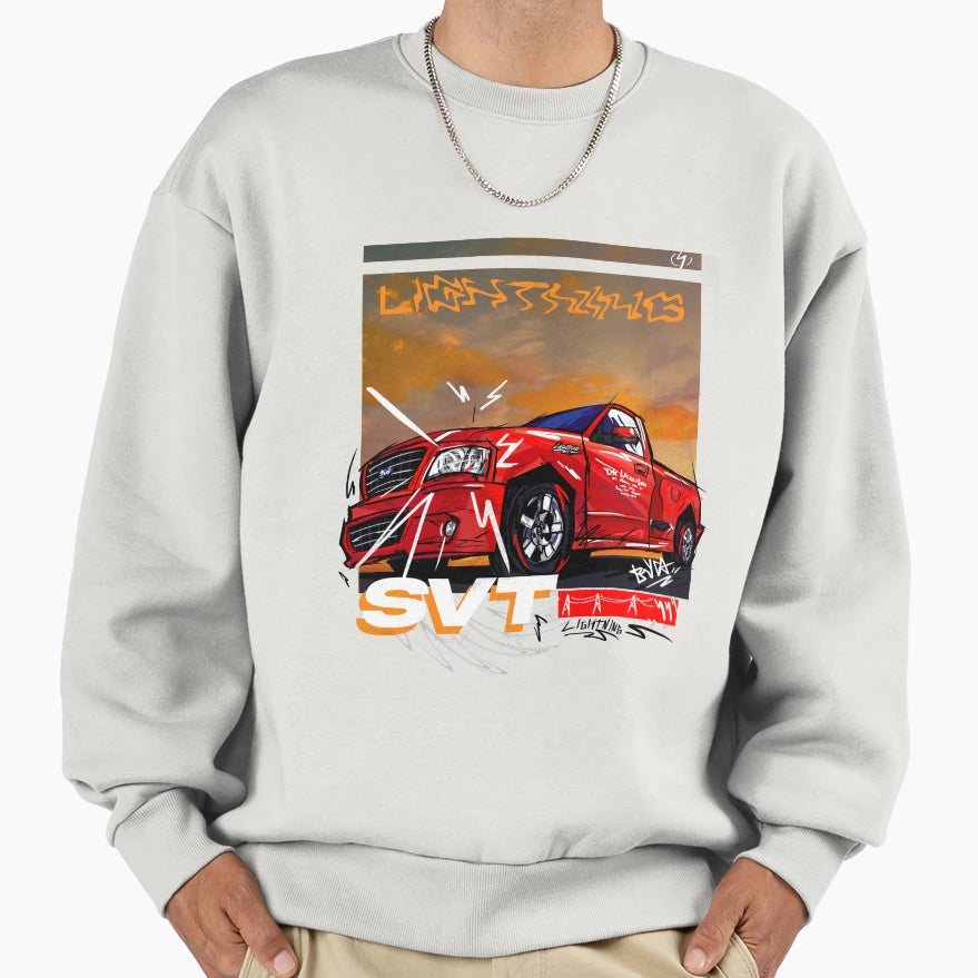 Ford F 150 Svt Lightning Fast And Sweatshirt - Unique Graphic Men Women - T-Shirt, Sweatshirt, Hoodie