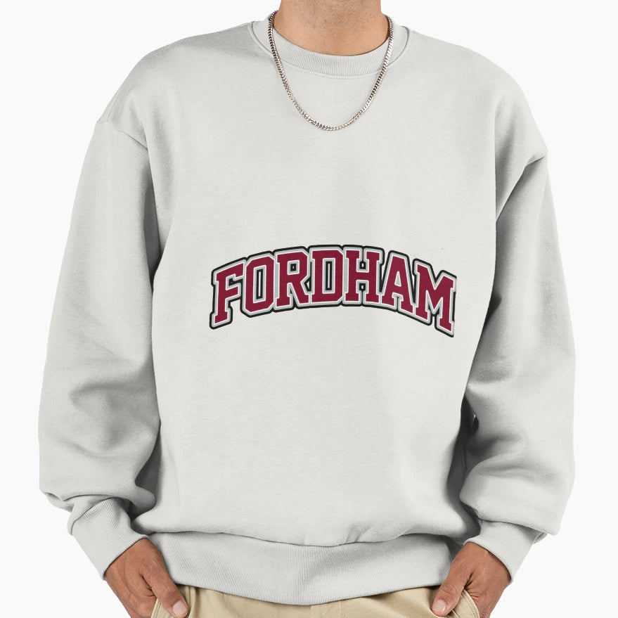 Fordham University Marroon Lettering Sweatshirt - Graphic Print for Adults - T-Shirt, Sweatshirt, Hoodie