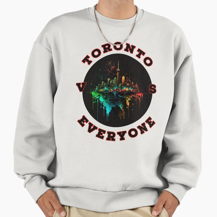 Toronto City Landscape Cntower We North Sweatshirt - Novelty Apparel Unisex - T-Shirt, Sweatshirt, Hoodie