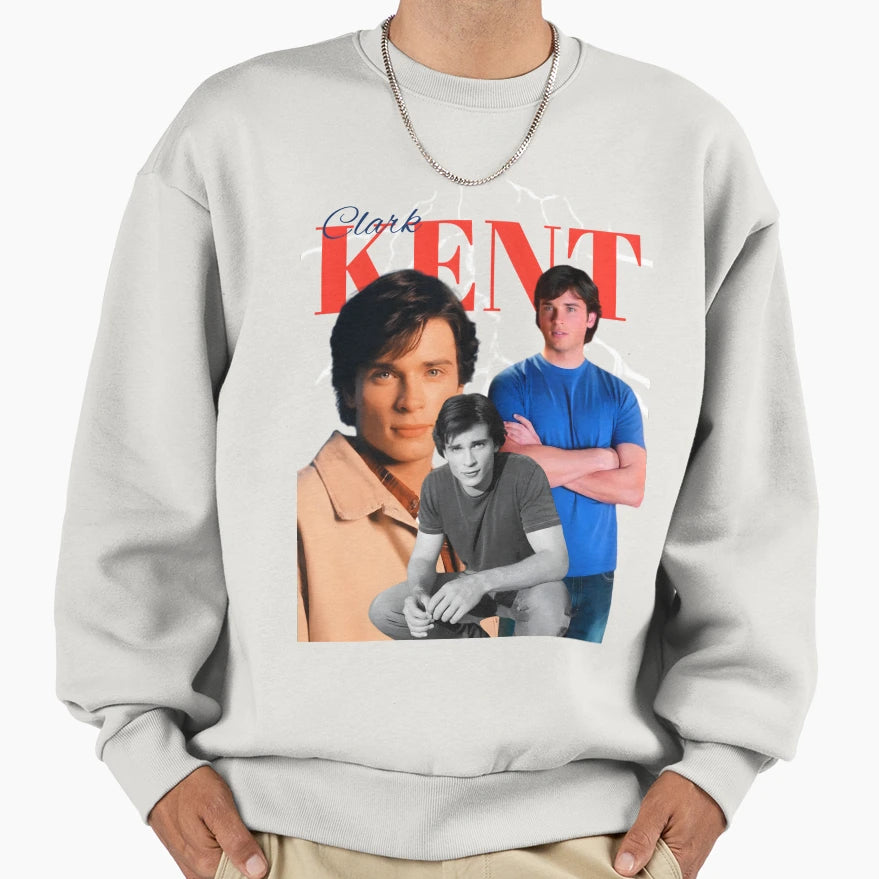 Smallvile Clark Kent Sweatshirt - Custom Art Print for Adults - T-Shirt, Sweatshirt, Hoodie