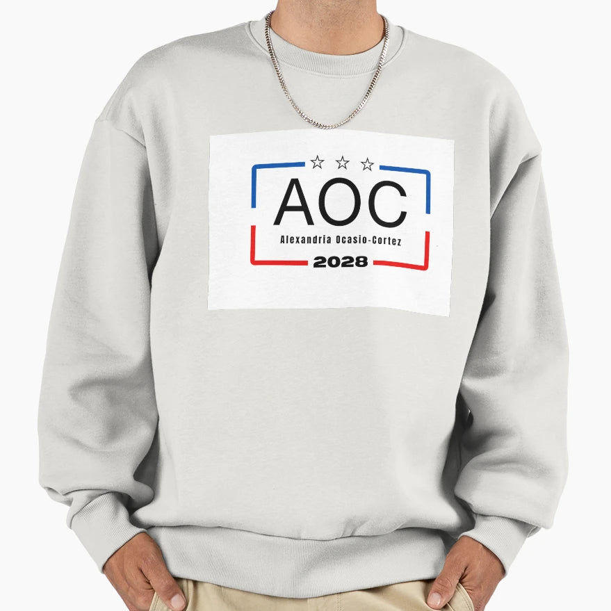 Aoc 2028 Sweatshirt - Streetwear Style for Adults - T-Shirt, Sweatshirt, Hoodie