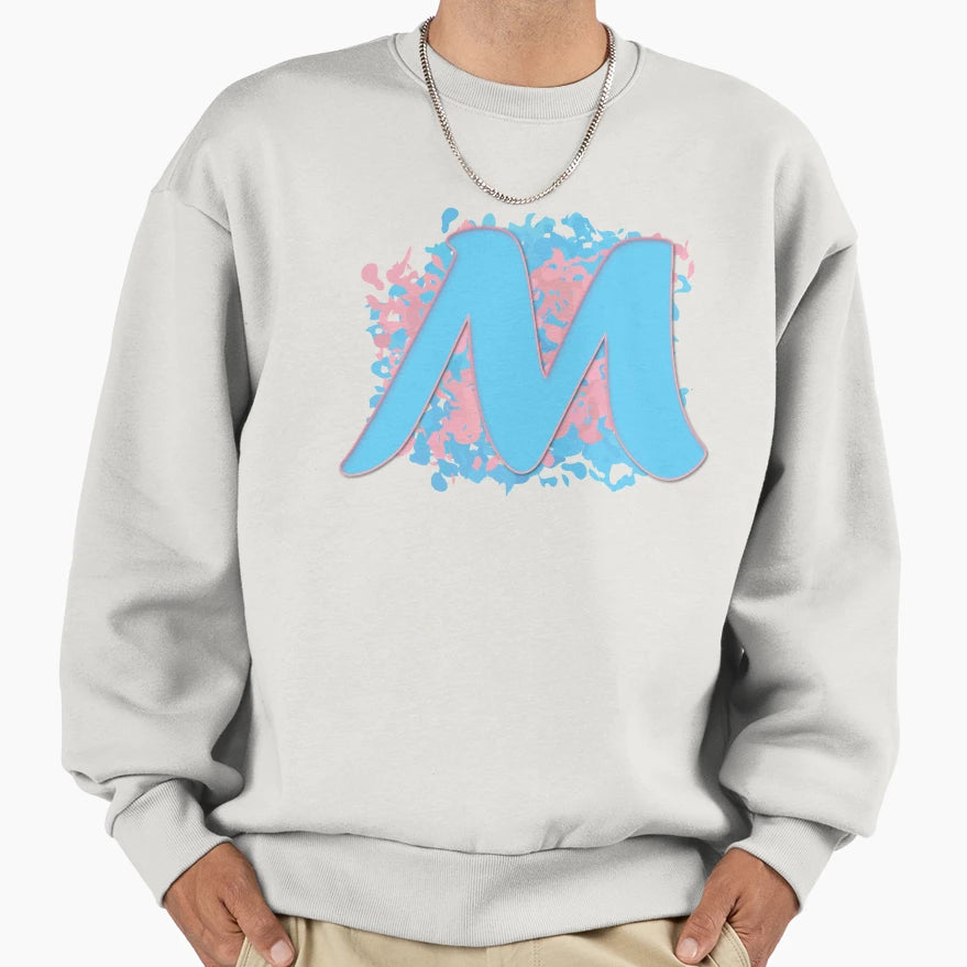 Trans M Letter Trans Letter M Sweatshirt - Streetwear Style Men Women - T-Shirt, Sweatshirt, Hoodie
