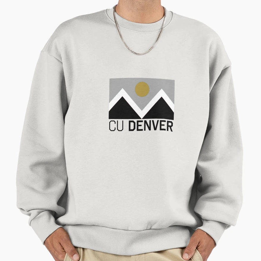 Cu Denver Flag Sweatshirt - Fun Novelty Design Men Women - T-Shirt, Sweatshirt, Hoodie
