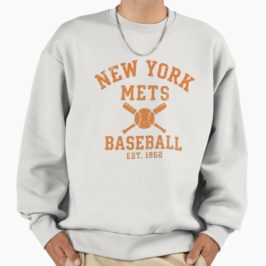 New York Mets Baseball Est 1962 Sweatshirt - Trendy Graphic Men Women - T-Shirt, Sweatshirt, Hoodie