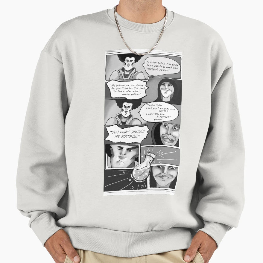 Potion Seller Sweatshirt - Casual Everyday Wear Unisex - T-Shirt, Sweatshirt, Hoodie