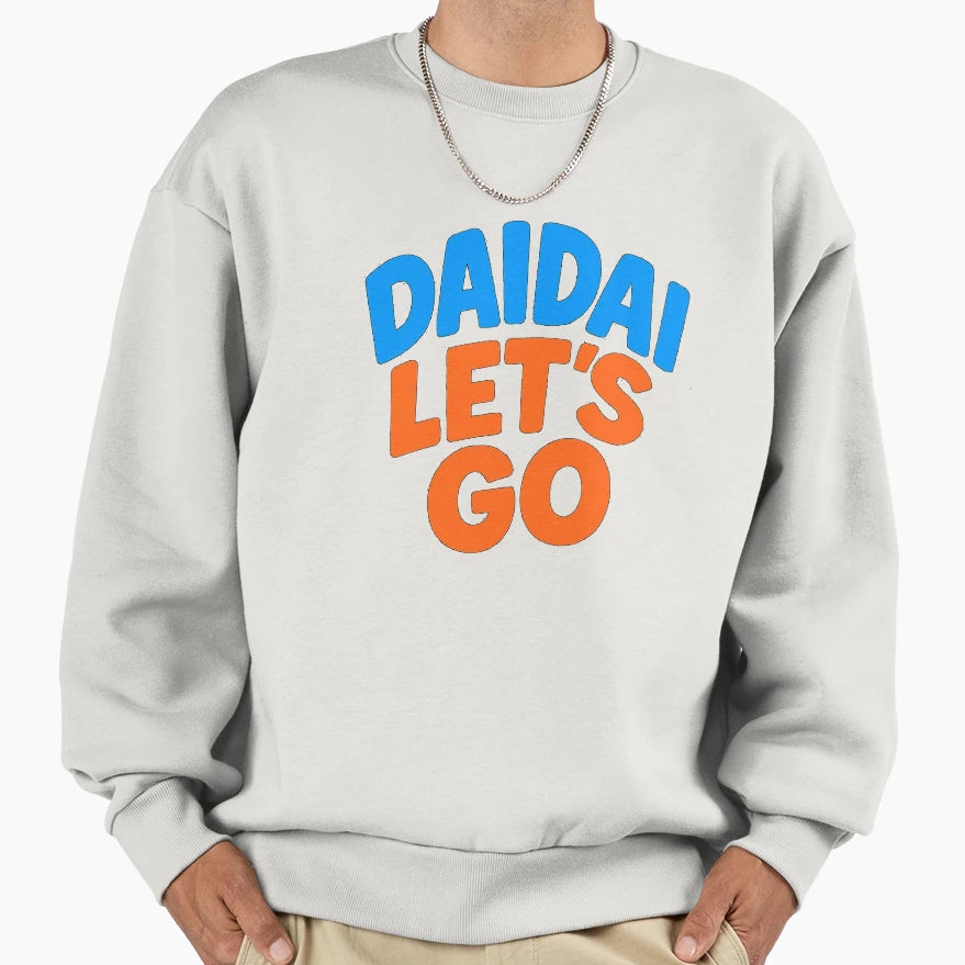 Dai Dai Lets Go Blue And Red Sweatshirt - Trendy Graphic Unisex - T-Shirt, Sweatshirt, Hoodie
