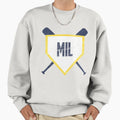 Milwaukee Abbreviation Baseball Home Sweatshirt - Aesthetic Graphic Unisex - T-Shirt, Sweatshirt, Hoodie