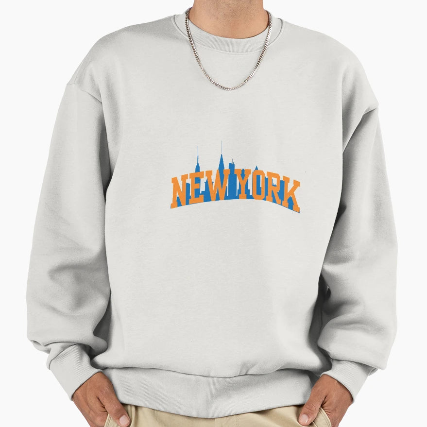 New York Skyline Sweatshirt - Fun Novelty Design for Adults - T-Shirt, Sweatshirt, Hoodie
