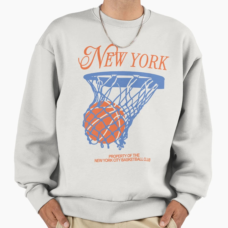 New York Basketball Ny Bball Streetwear T-Shirt - Graphic Print for Adults - T-Shirt, Sweatshirt, Hoodie