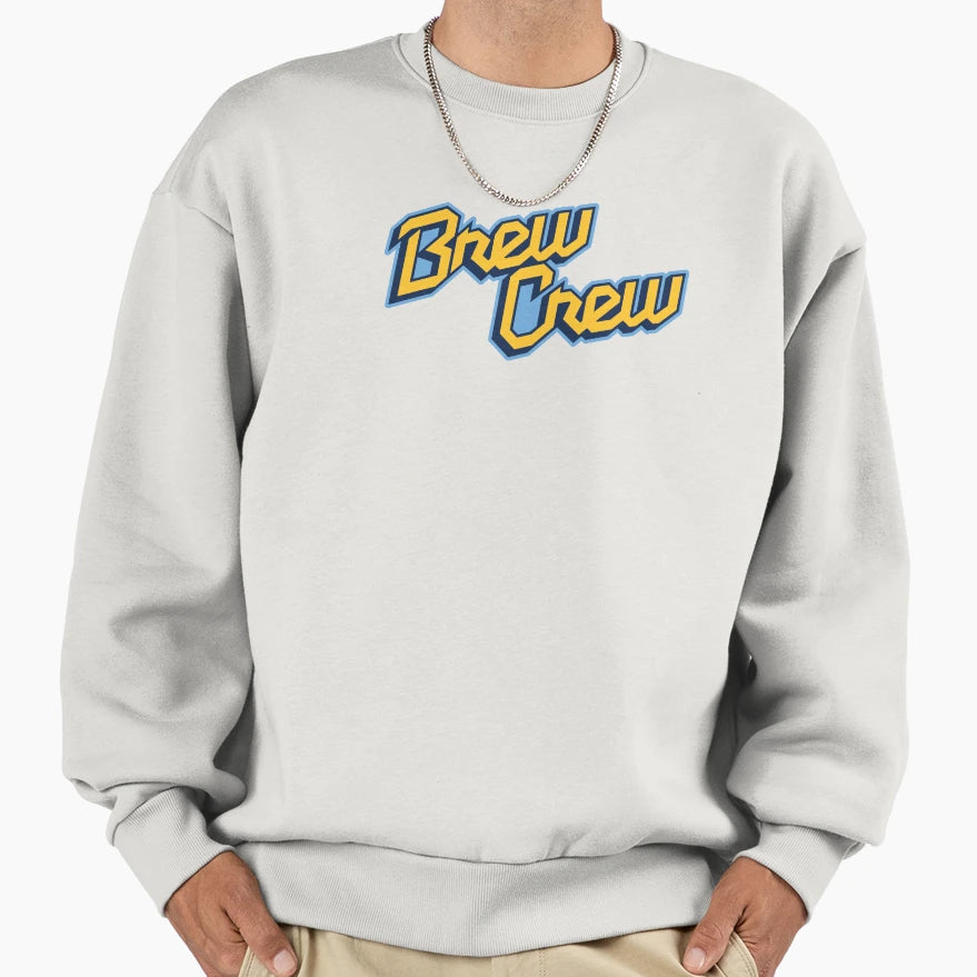 Brew Crew Milwaukee Baseball Esign Sweatshirt - Aesthetic Graphic Unisex - T-Shirt, Sweatshirt, Hoodie